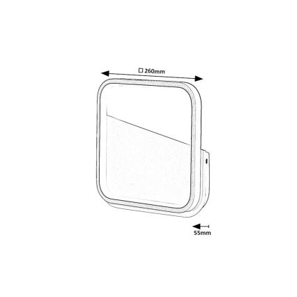 Rabalux - Iluminação de parede LED LED/13W/230V 4000K preto