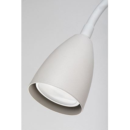 Rabalux - Candeeiro de parede com prateleira e USB port 1xGU10/25W/230V branco