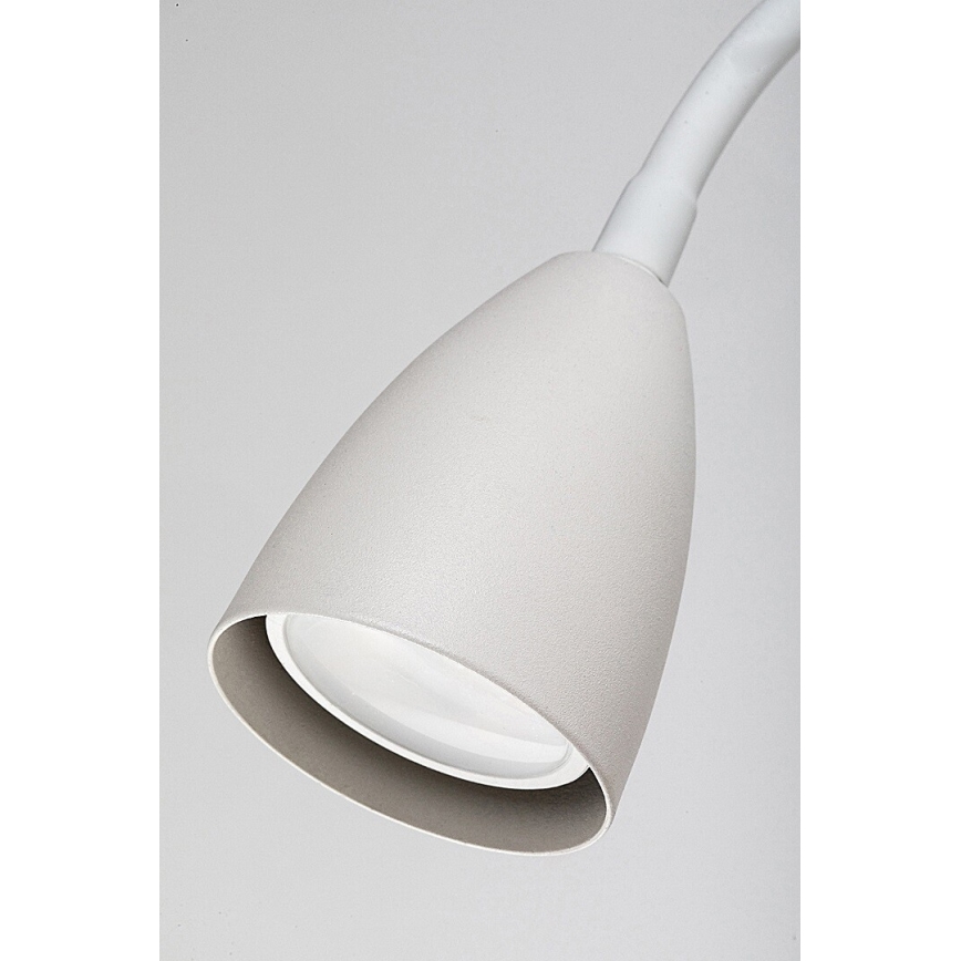 Rabalux - Candeeiro de parede com prateleira e USB port 1xGU10/25W/230V branco