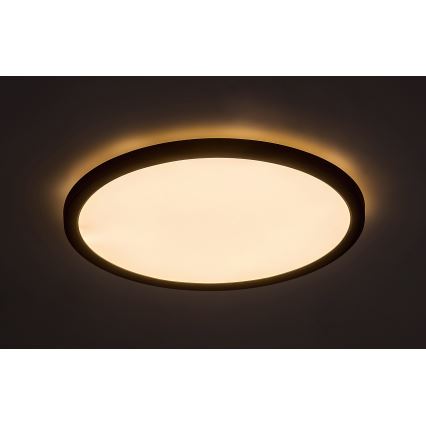 Rabalux - Iluminação de teto LED LED/24W/230V 3000/4000/6000K diâmetro 29 cm preto