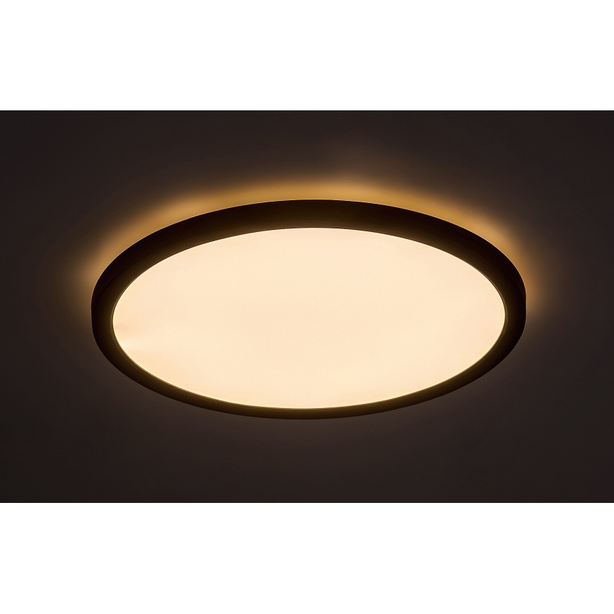 Rabalux - Iluminação de teto LED LED/24W/230V 3000/4000/6000K diâmetro 29 cm preto