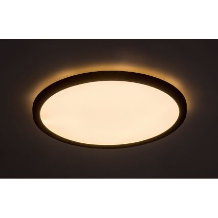 Rabalux - Iluminação de teto LED LED/36W/230V 3000/4000/6000K diâmetro 50 cm preto