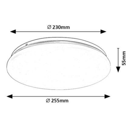 Rabalux - Iluminação de teto LED LED/12W/230V 3000K 25 cm