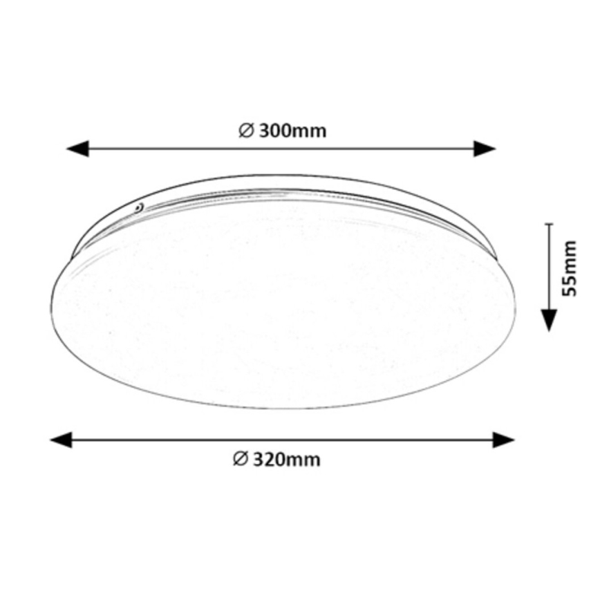 Rabalux - Iluminação de teto LED LED/18W/230V 3000K 32 cm