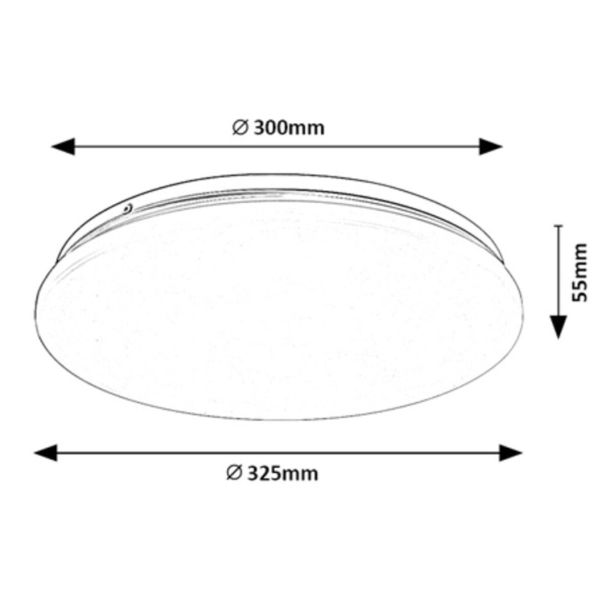 Rabalux - Iluminação de teto LED LED/18W/230V 4000K 32 cm