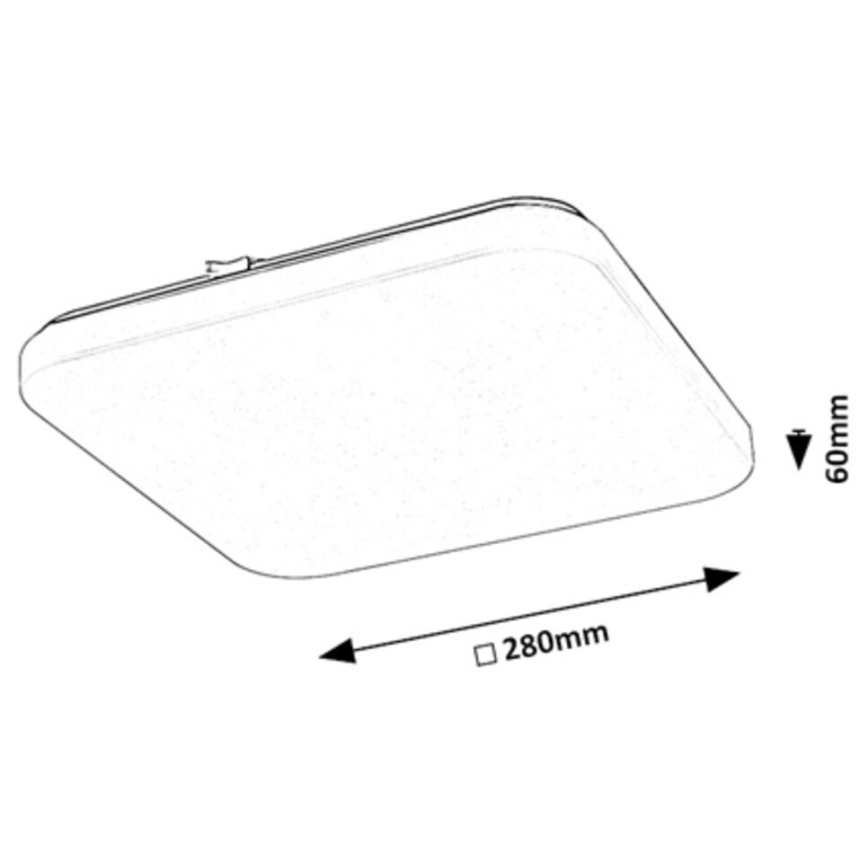 Rabalux - Iluminação de teto LED LED/12W/230V 3000K 28x28 cm
