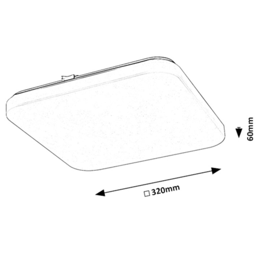 Rabalux - Iluminação de teto LED LED/18W/230V 3000K 32x32 cm