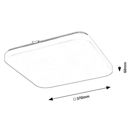 Rabalux - Iluminação de teto LED LED/24W/230V 3000K 37x37 cm