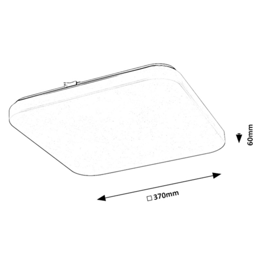 Rabalux - Iluminação de teto LED LED/24W/230V 3000K 37x37 cm