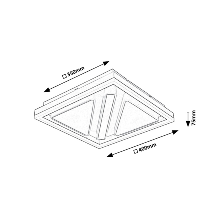 Rabalux - Candeeiro de tecto LED dimável LED/73W/230V 40x40 cm + comando à distância