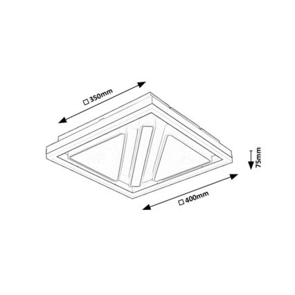 Rabalux - Iluminação de teto LED com regulação LED/73W/230V + controlo remoto