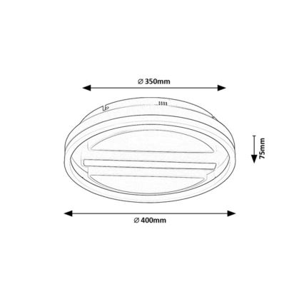 Rabalux - Iluminação de teto LED com regulação LED/55W/230V + controlo remoto