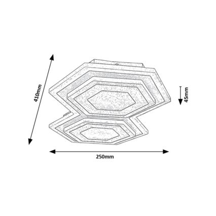 Rabalux - Iluminação de teto LED LED/44W/230V 3000/6000K