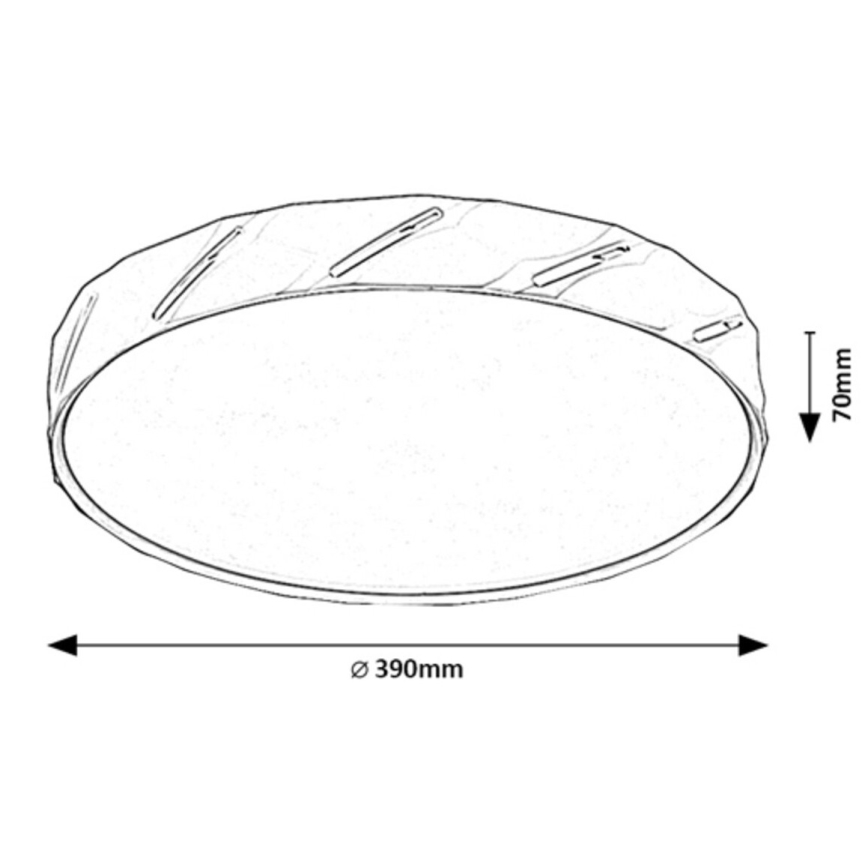 Rabalux - Iluminação de teto LED LED/25W/230V 3000K branco diâmetro 39 cm
