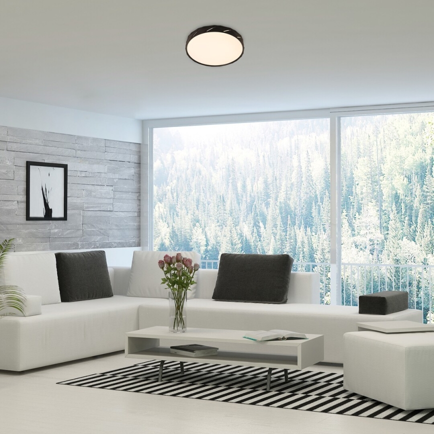 Rabalux - Iluminação de teto LED LED/25W/230V 4000K diâmetro 39 cm preto