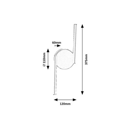 Rabalux - Iluminação de parede LED LED/8W/230V 4000K