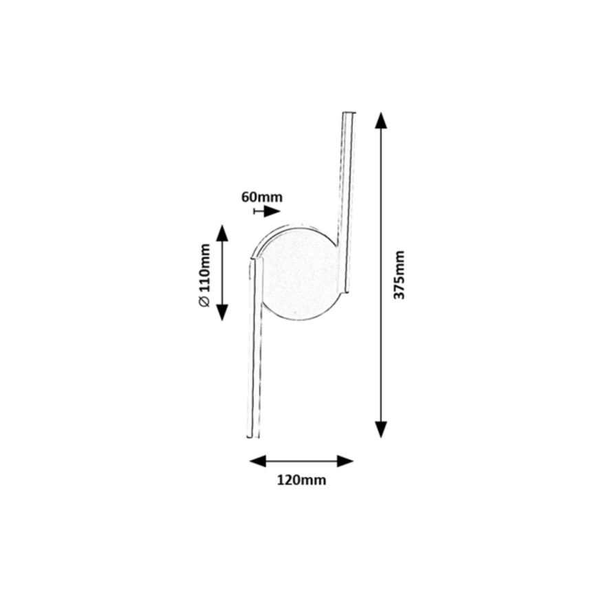 Rabalux - Iluminação de parede LED LED/8W/230V 4000K