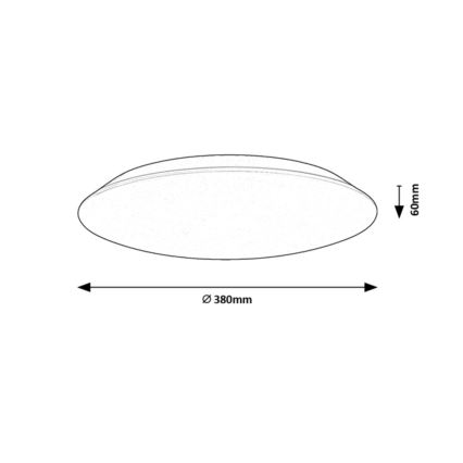 Rabalux - Iluminação de teto LED LED/24W/230V 4000K 38 cm