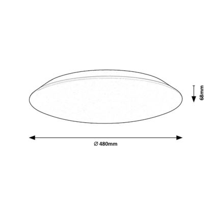 Rabalux - Iluminação de teto LED LED/45W/230V 4000K 48 cm