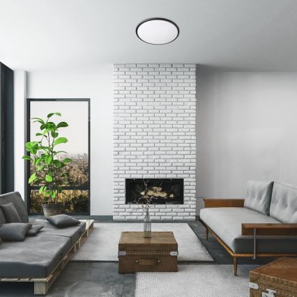 Rabalux - Luminária de Teto LED LED/45W/230V 3000K preta 48 cm