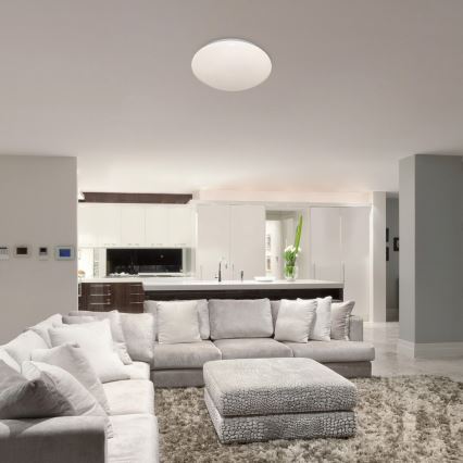 Rabalux - Iluminação de teto LED com sensor LED/24W/230V IP44 4000K diâmetro 38 cm