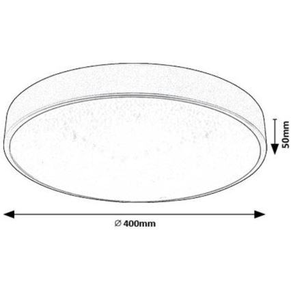 Rabalux - Iluminação de teto LED LED/24W/230V 4000K diâmetro 40 cm