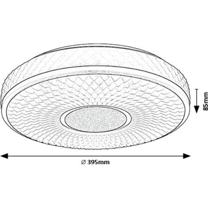 Rabalux - Iluminação de teto LED LED/24W/230V 4000K diâmetro 39 cm