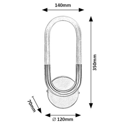 Rabalux - Iluminação de parede LED LED/9W/230V 4000K