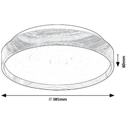 Rabalux - Iluminação de teto LED LED/24W/230V 3000K diâmetro 38 cm