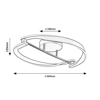 Rabalux - Plafon LED de tecto 40W/230V 3000K Ø 60 cm