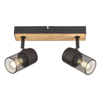 Rabalux - Foco 2xE14/40W/230V carvalho