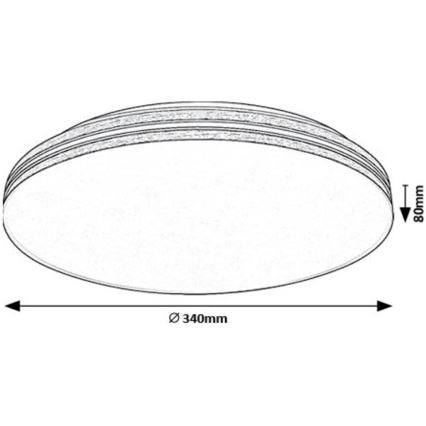 Rabalux - Iluminação de teto LED LED/18W/230V 4000K diâmetro 34 cm