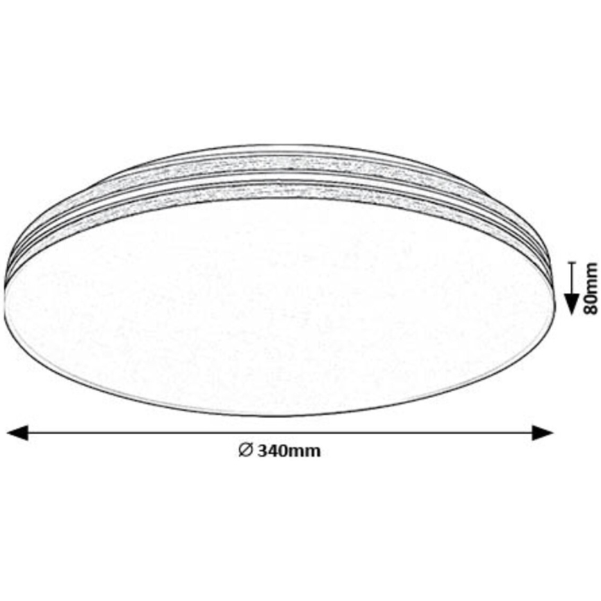 Rabalux - Iluminação de teto LED LED/18W/230V 4000K diâmetro 34 cm