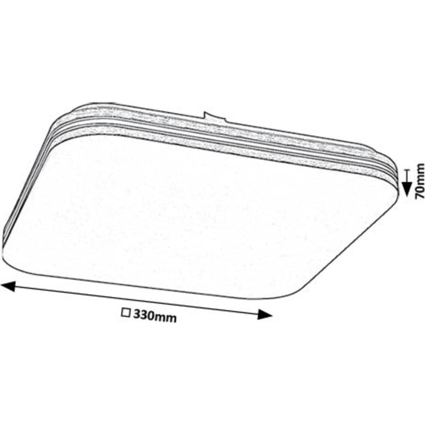 Rabalux - Iluminação de teto LED LED/18W/230V 4000K 33x33 cm