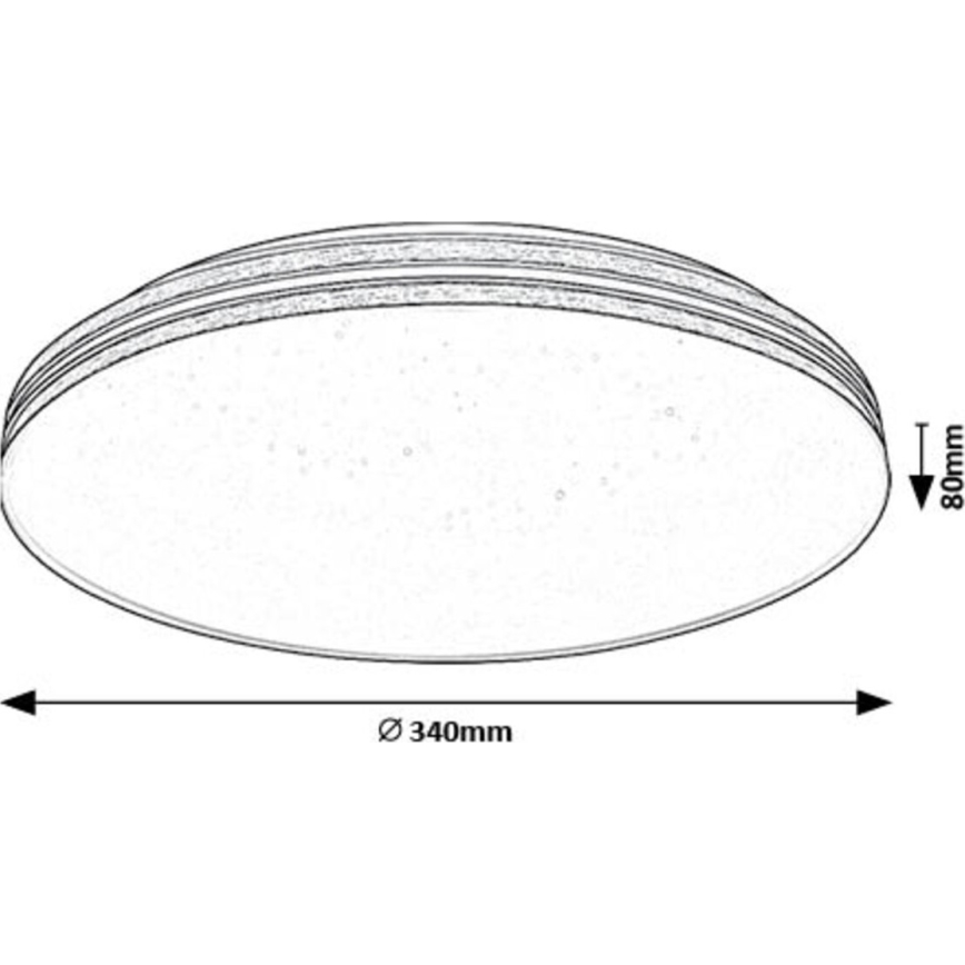 Rabalux - Iluminação de teto LED LED/18W/230V 3000K diâmetro 34 cm