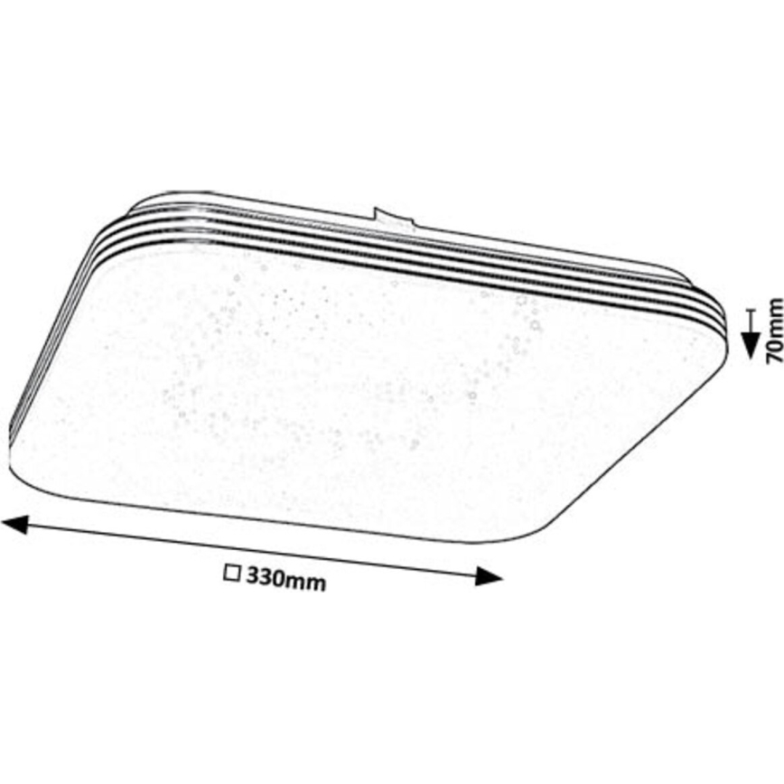 Rabalux - Iluminação de teto LED LED/18W/230V 4000K 33x33 cm