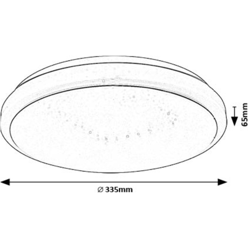 Rabalux - Iluminação de teto LED LED/18W/230V 3000K diâmetro 33 cm
