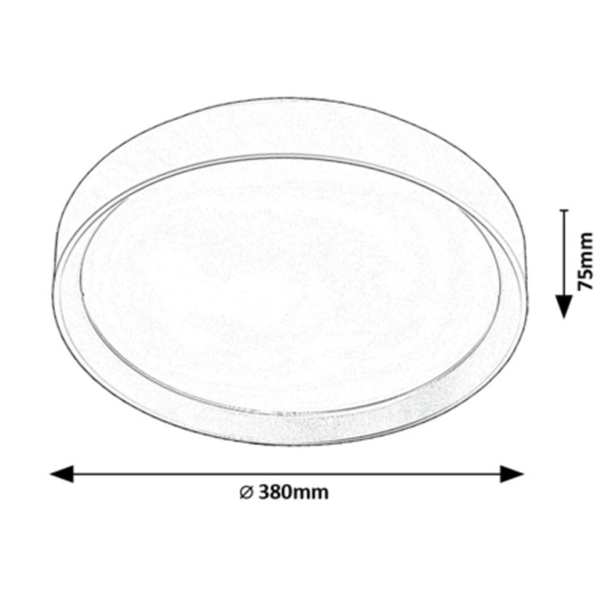 Rabalux - Iluminação de teto LED LED/25W/230V 3000K diâmetro 38 cm