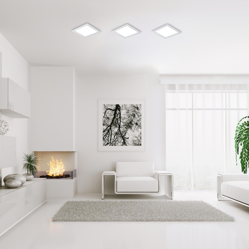 Rabalux - Foco de encastrar LED LED/3W/230V 9x9 cm branco