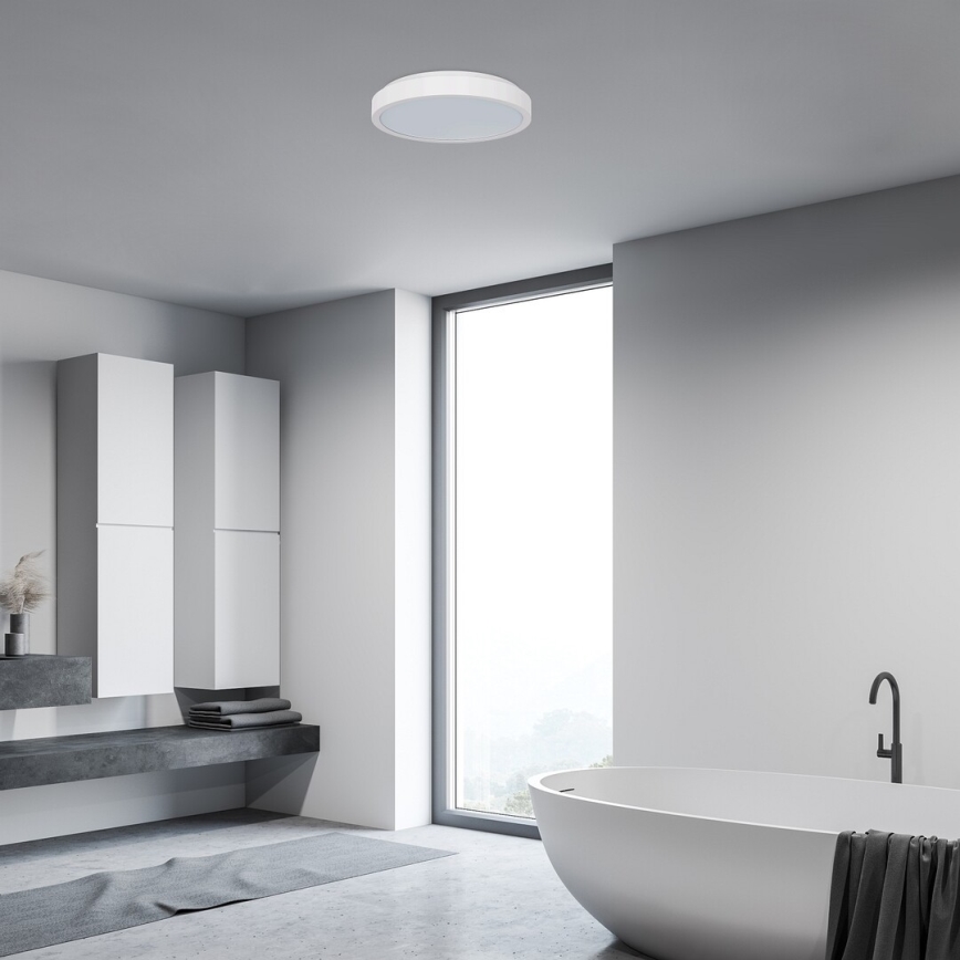 Rabalux - Iluminação de teto para casa de banho LED LED/18W/230V IP44 4000K diâmetro 25 cm branco