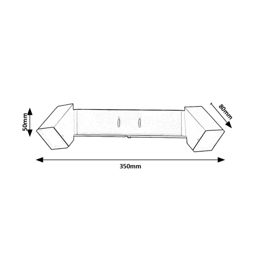 Rabalux - Iluminação de parede LED 2xLED/4W/230V 3000K