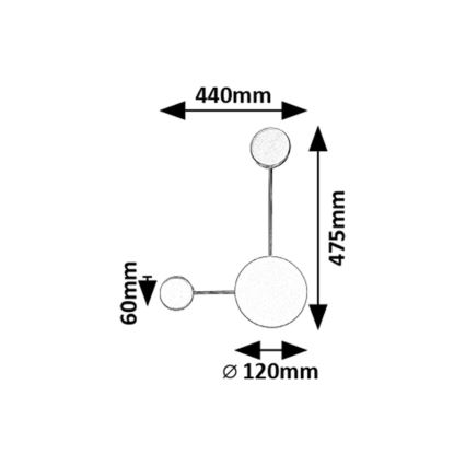 Rabalux - Iluminação de parede LED LED/7W/230V 3000K
