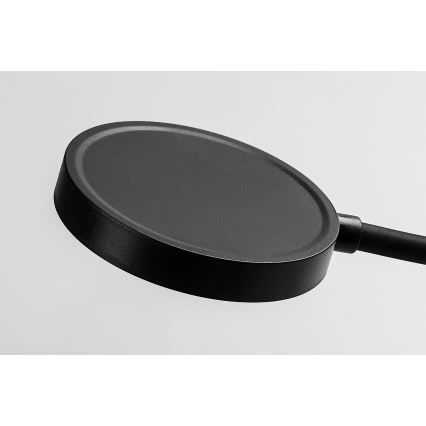 Rabalux - Lâmpada de parede LED regulável, 4W/230V, com porta USB integrada para tomada, preta