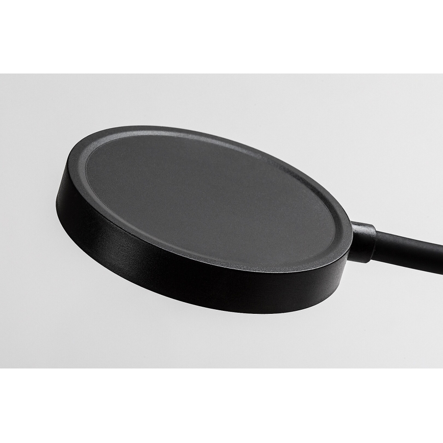 Rabalux - Lâmpada de parede LED regulável, 4W/230V, com porta USB integrada para tomada, preta
