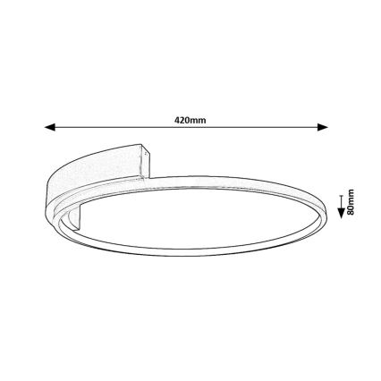 Rabalux - Iluminação de teto LED LED/23W/230V