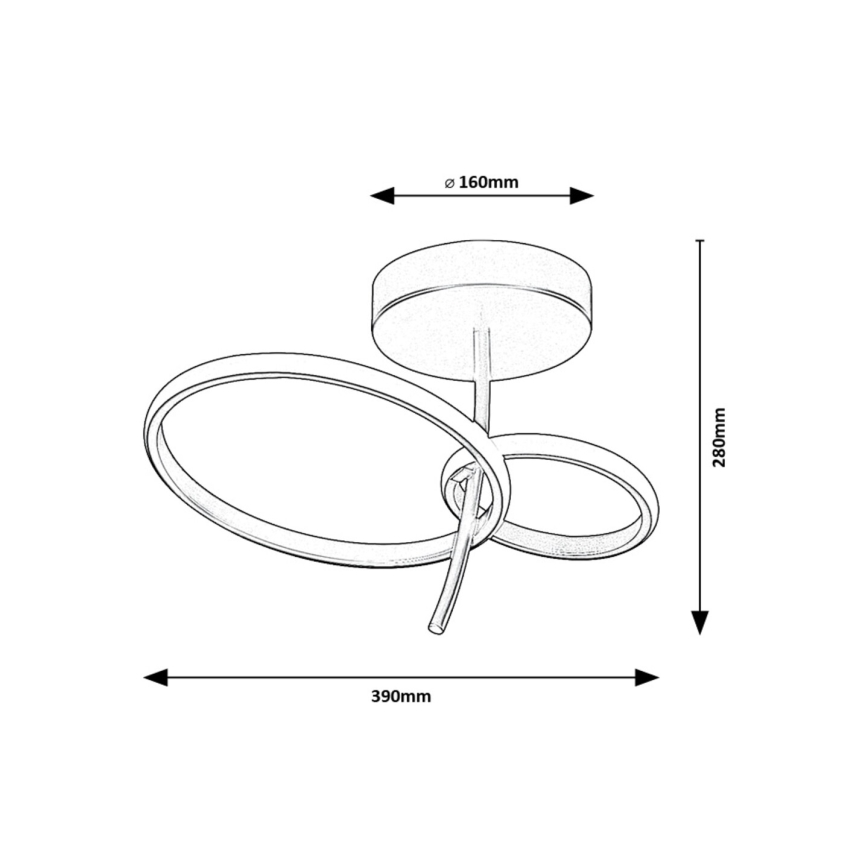 Rabalux - Candeeiro suspenso LED LED/24W/230V