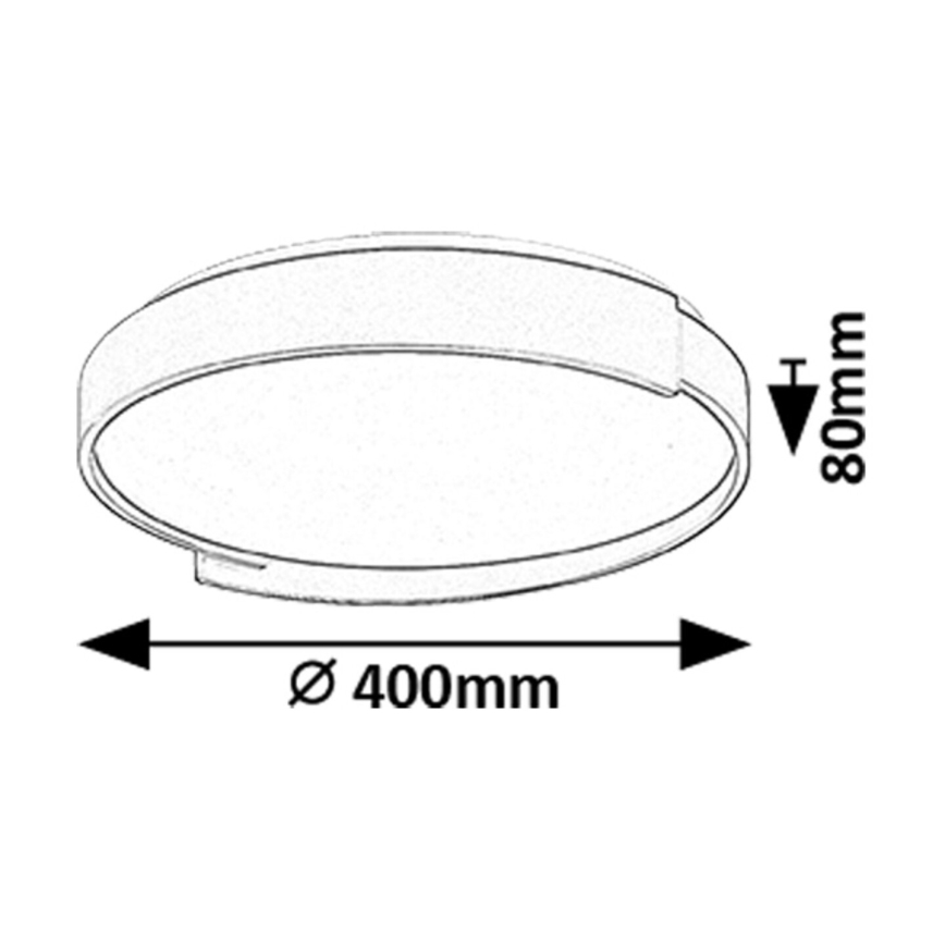 Rabalux - Iluminação de teto LED com regulação LED/24W/230V 3000-6500K + comando