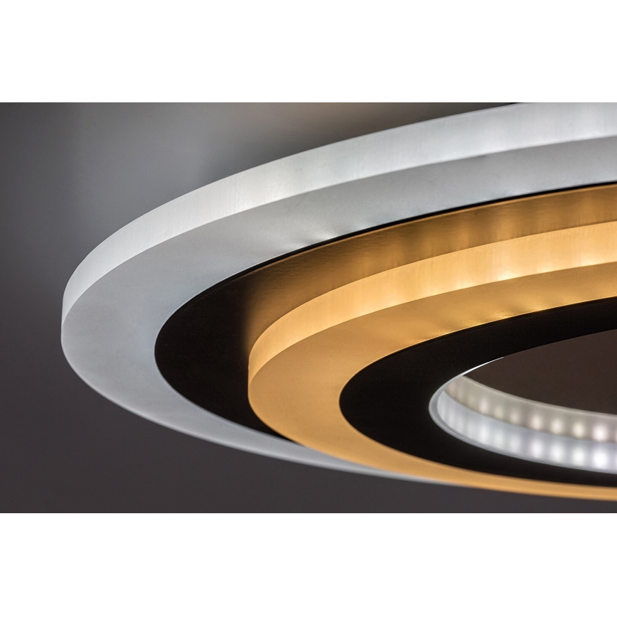 Rabalux - Iluminação de teto LED com regulação LED/56W/230V 3000/4000/6000K cromado mate/preto + comando