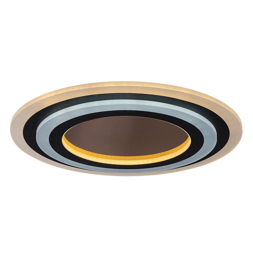 Rabalux - Iluminação de teto LED com regulação LED/56W/230V 3000/4000/6000K cromado mate/preto + comando