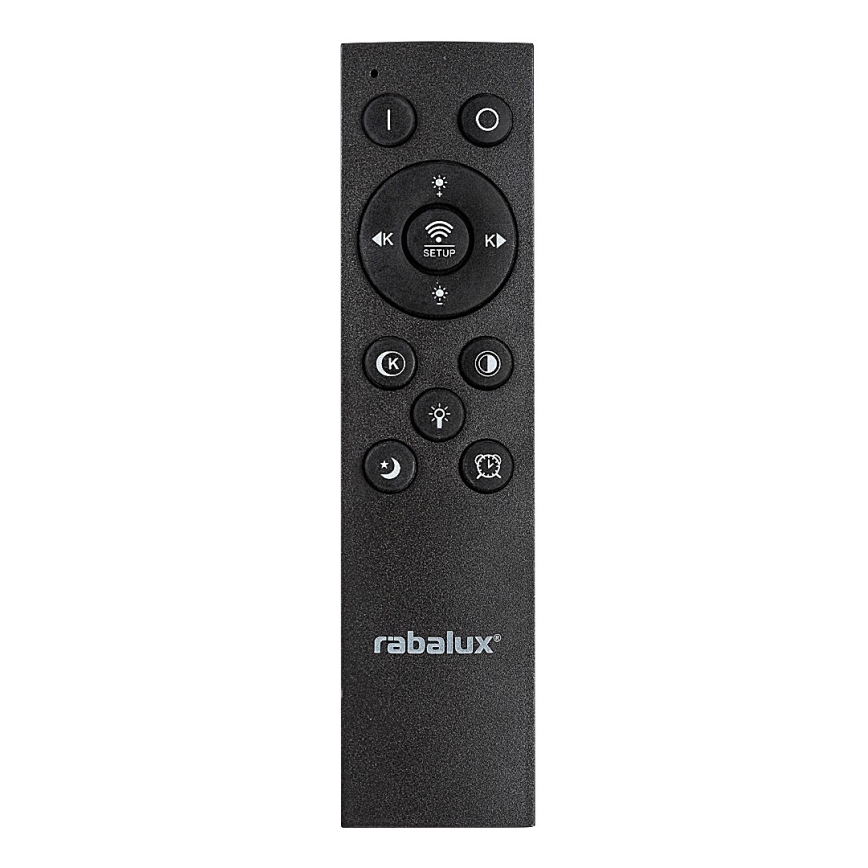 Rabalux - Iluminação de teto LED com regulação LED/56W/230V 3000/4000/6000K cromado mate/preto + comando